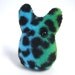 Weird Plush -- Rainbow Safari Something -- Small Stuffed Monster in Blue and Green