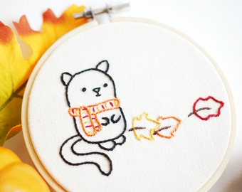 I Like Autumn - Fall Favorites Hand Embroidery Pattern