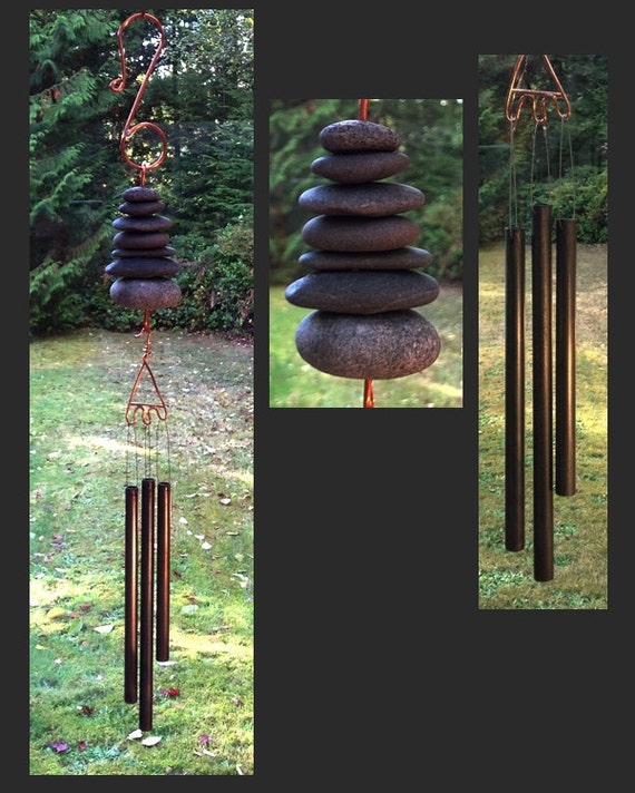 Wind Chime Natural Beach Stone Stones Windchime