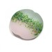 Lampwork Bead Cloud Pink Flower Garden Jumbo Lentil
