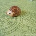 Tiny brown Hedgehog mini figure