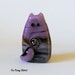 Cat Bead Handmade Lampwork Focal - Stephanus FatCat