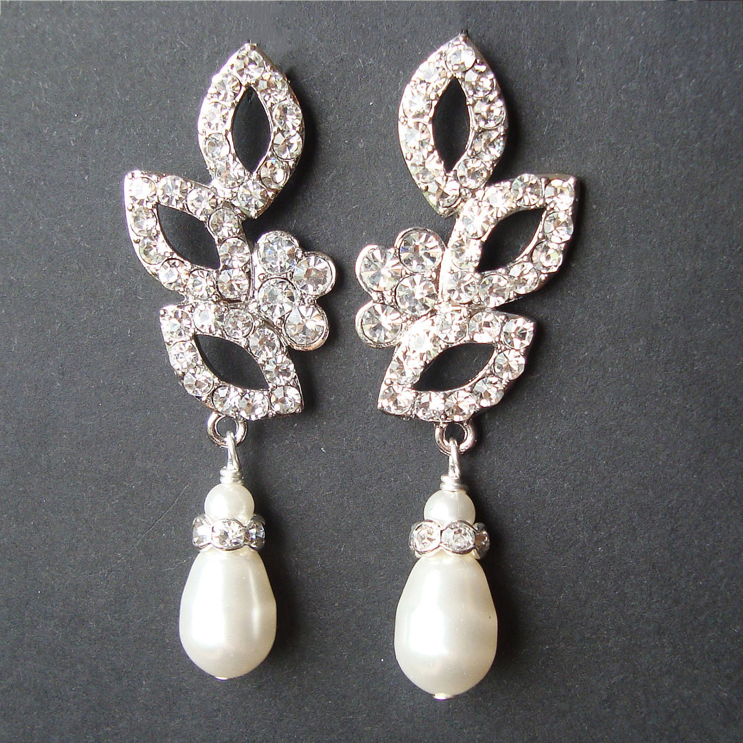 Vintage Inspired Bridal Earrings 1