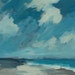 original acrylic painting landscape beach painting