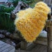 BaBY PHoTO PRoP Furry Yellow Knit Baby BLaNKET Fuzzy Layering Blanket CHuNKY Newborn Pad SoFT Thick RUG Baby Wrap BaSKeT StuFFeR Filler RTS