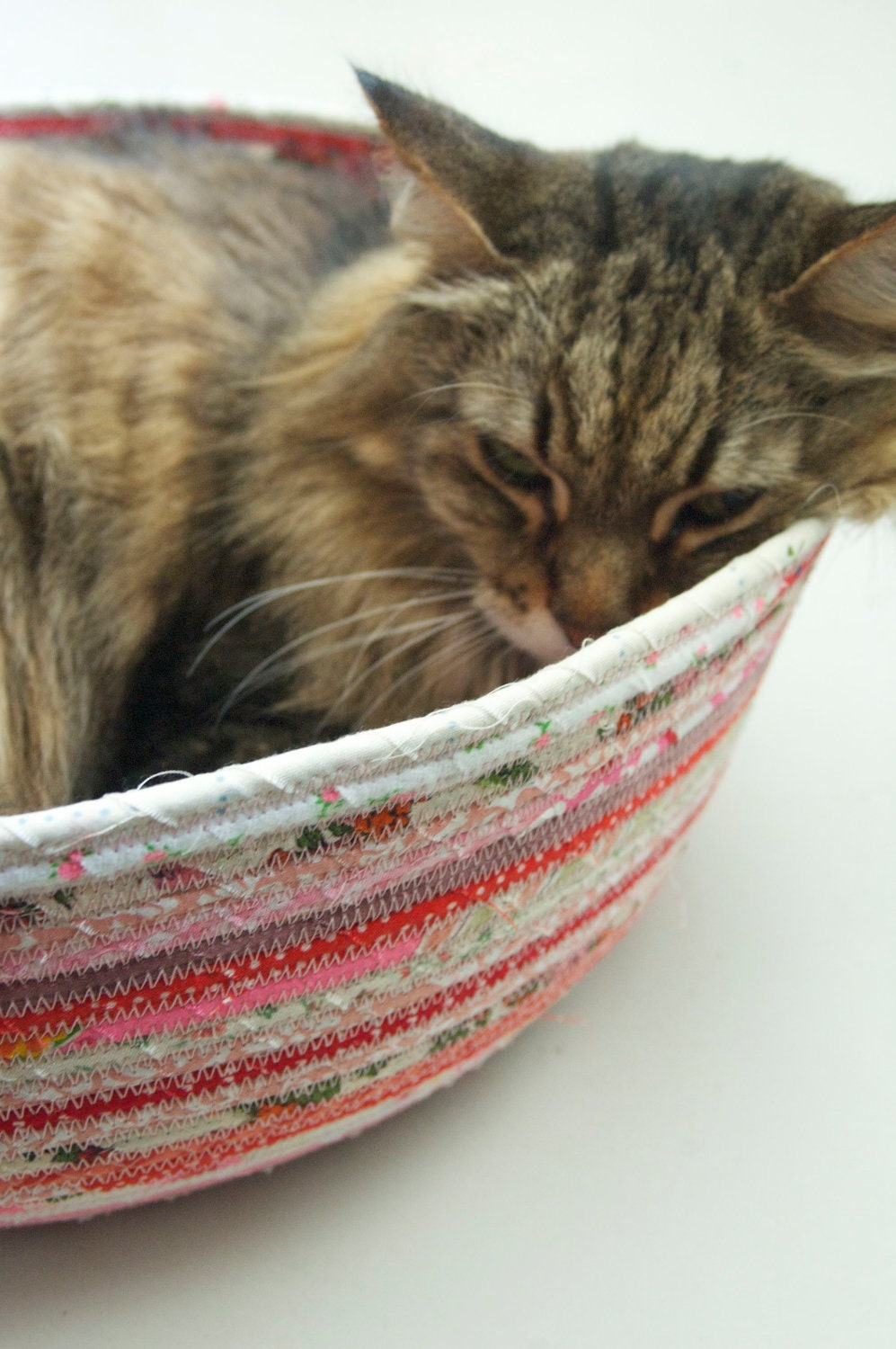 Cuddly cat snuggle bed Pink by Photogirl95 on Etsy