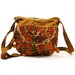 80s Embroidered Guatemalan Cotton Bag with Long Shoulder Strap / Large