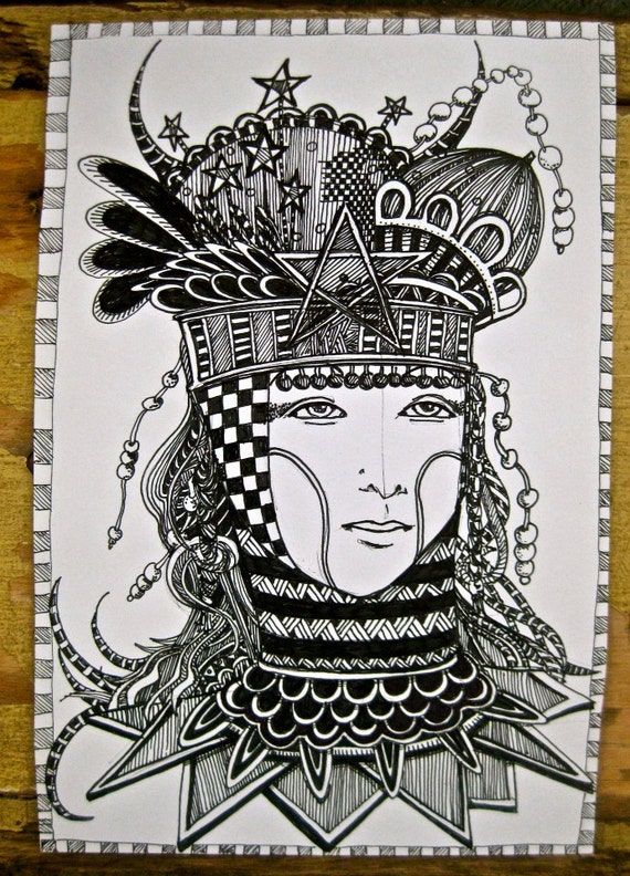 step how draw zentangle to by step Tarot Coloring similar Items Illustration page to Card