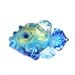 Handmade Lampwork glass beads, fish focal bead, SRA pendant, aqua and silver ocean wave animal jewelry supplies, CGGE, tt team , leteam