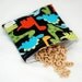 Midnight Dinos - Medium Reusable Sandwich Bag from green by mamamade