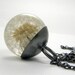 Dandelion Resin and Silver Necklace, Small Dandelion pendant, dandelion necklace