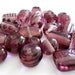 25 Transparent Moretti Amethyst Lampwork Beads SRA