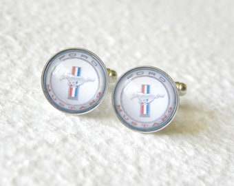 Vintage ford mustang cufflinks #7