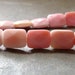 AAA Conch Shell Faceted Chicklate Rectangle Beads - 8x10mm - Half Strand