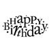 CLEARANCE Happy Birthday Rubber Stamp ORIGINAL ART