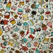 Japanese Fabric Kokka Little Pink & brokiga Fat Quarter - multi on natural