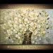 ORIGINAL Large White Flowers Oil Painting Abstract Contemporary Bouquet in Vase Heavy Impasto Texture by Susanna Ready to Hang 36x24