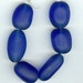 Sea Glass Nugget Royal Blue Set of 6