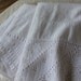 Vintage Pillow Cases - Hand Crochet - Cutter Lot of 3 - Snowy White - Cottage Chic