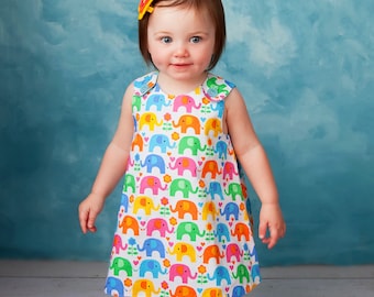The Perfect A Line Dress pattern - Baby and Toddler - Classic Reversible Dress / Jumper PDF pattern