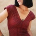 Majesty Magic - iheartfink Handmade Hand Printed Long V Neck Top