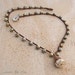 Beach Boho Maui Cone Shell Crocheted Necklace