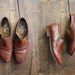vintage leather oxfords / wingtip oxfords / Ralph Lauren shoes