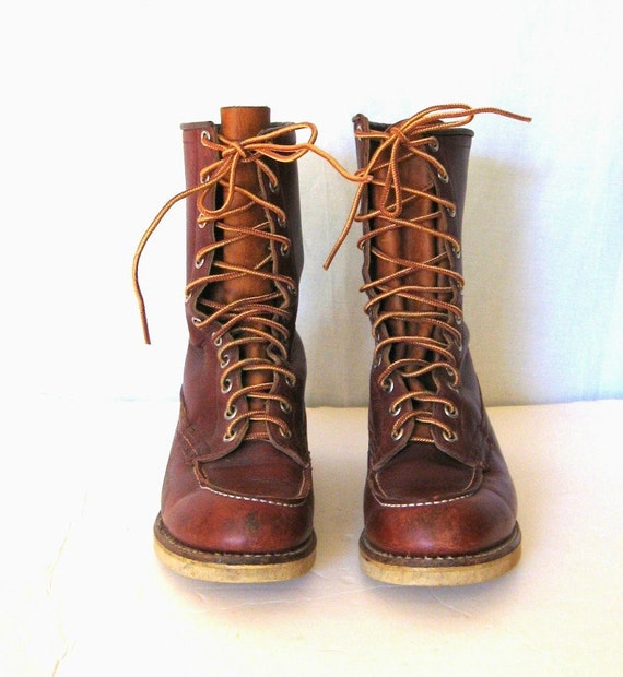 Vintage Boots/1950s Chippewa Boots Fin and Feathers SZ 6