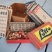 Lot of 3 Vintage bingo and lotto cards Red White Blue, Black Tan etc convo for more.