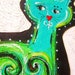 NOLA Kitty Cat teal green