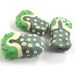 Handmade Lampwork bead glass focal - Lampwork beads set - Fractal Beads (3) SRA