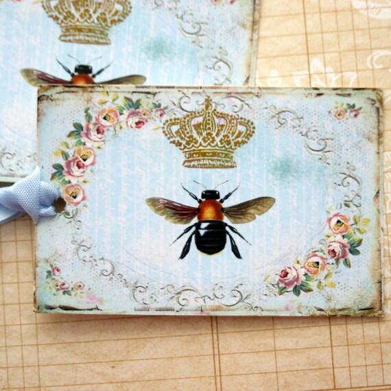 Items similar to Queen Bee Gift Tags on Etsy