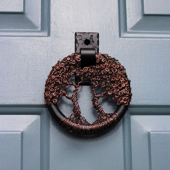 Items similar to Tree of Life Door Knocker Rustic Home decor on Etsy