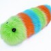 Reserved for Emily Lime Green Aqua Orange Snuggle Worm Caterpillar Medium