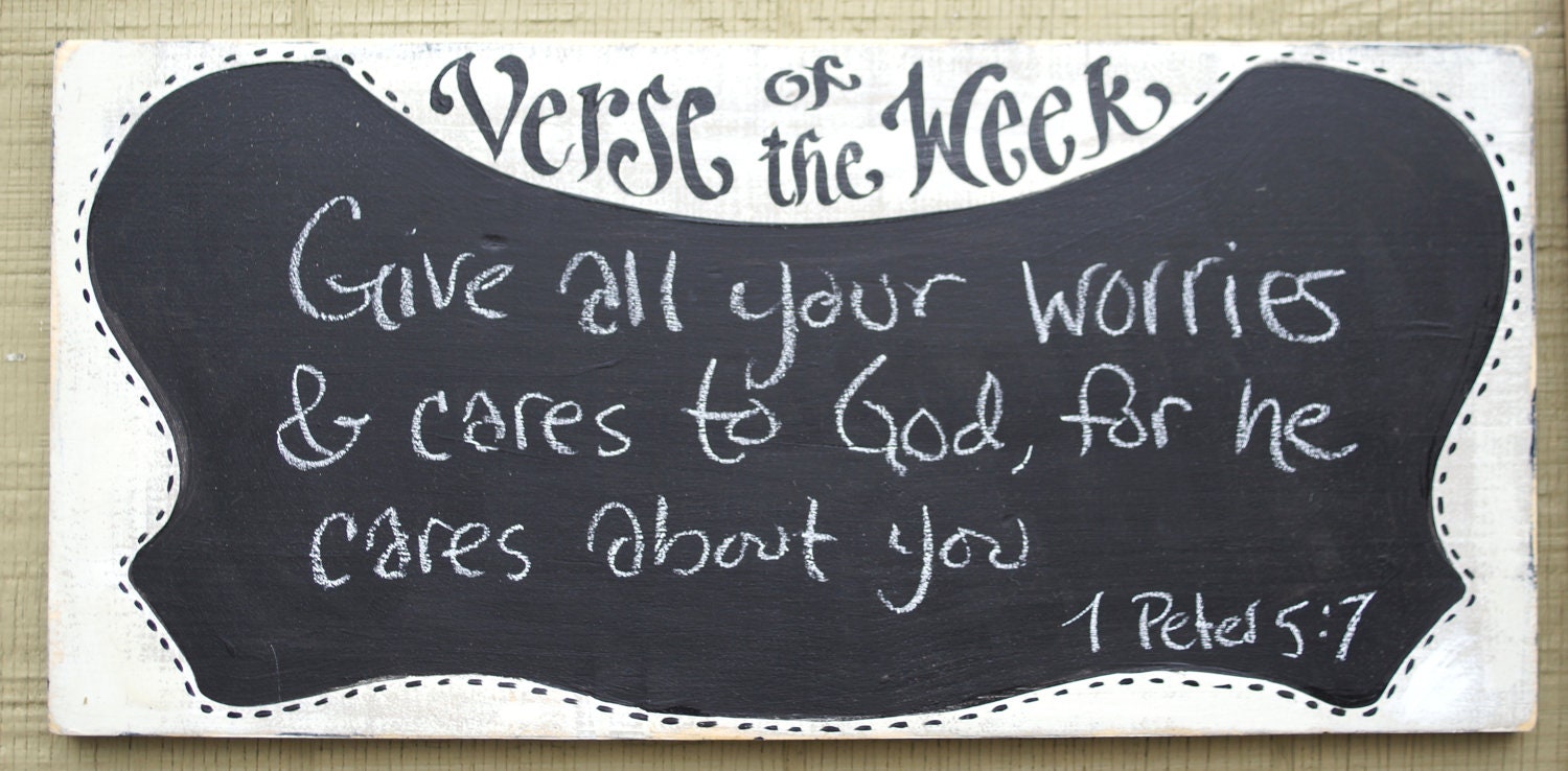 Verse of the Week Chalkboard Large Horizontal