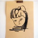 original drawing- vintage girl