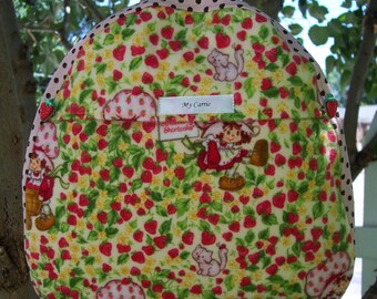 My Carrie Toddler Backpack made with Strawberry Shortcake Fabric