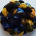 Wool roving hand dyed superwash superfine merino wool 4ozs River Gold