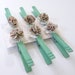 Cottage Chic Rustic Wedding Decor Clothespin Clips in Set of 6