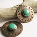 Copper And Turquoise Earrings - Artisan Sterling Silver And Copper Earrings - Mixed Metal Jewelry - Southwest Inspired Turquoise Jewelry