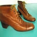 Vintage Granny Boot Boho Prairie Heels On Sale