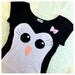 miss penguin short sleeve dress