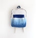 RESERVED LISTING - custom order - blue dyed backpack with blue pouch