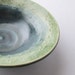Beautiful Salad or Soup Bowl - Worn Denim Blue and Sea Foam Glaze - Sand Dollar Design READY TO SHIP