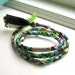 braided bracelet, friendship bracelet, fabric braid bracelet, wrist wrap, word bracelet, anklet braid, Happy bracelet - No 27