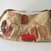 Small Linen Lotus Purse