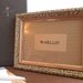 Hand-painted Gold Edge Wooden 4x6 Frame : Yellow