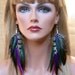 Long Feather Earrings - Woodlands Feather Earrings