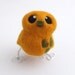 Felt Bird Golden Yellow and Olive Green Needlefelted Bird