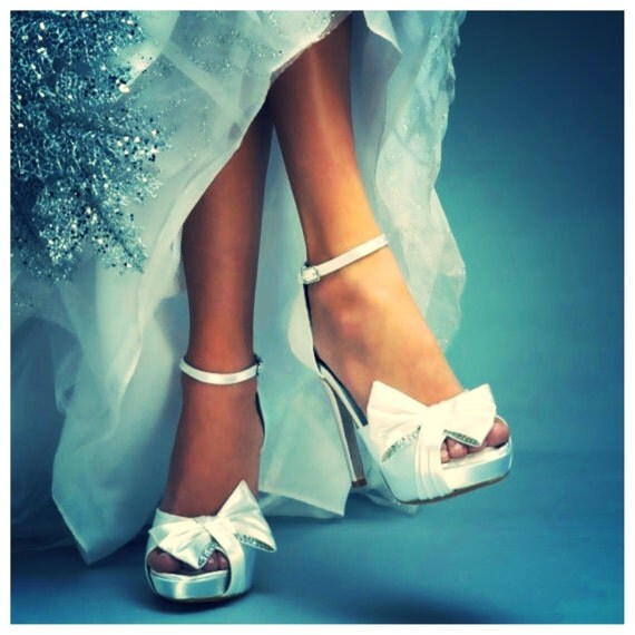 Design your own Winter Wedding Shoes Custom sparkle